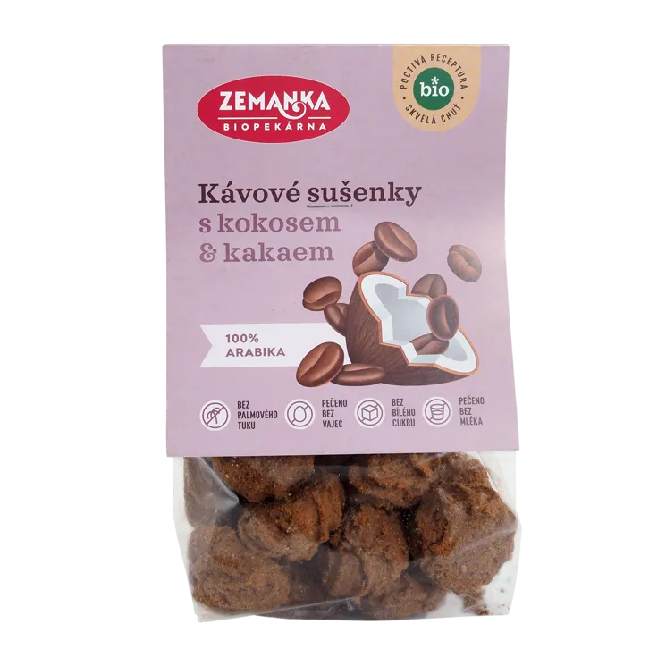 Kávové sušenky s kokosem BIO 5 x 100 g