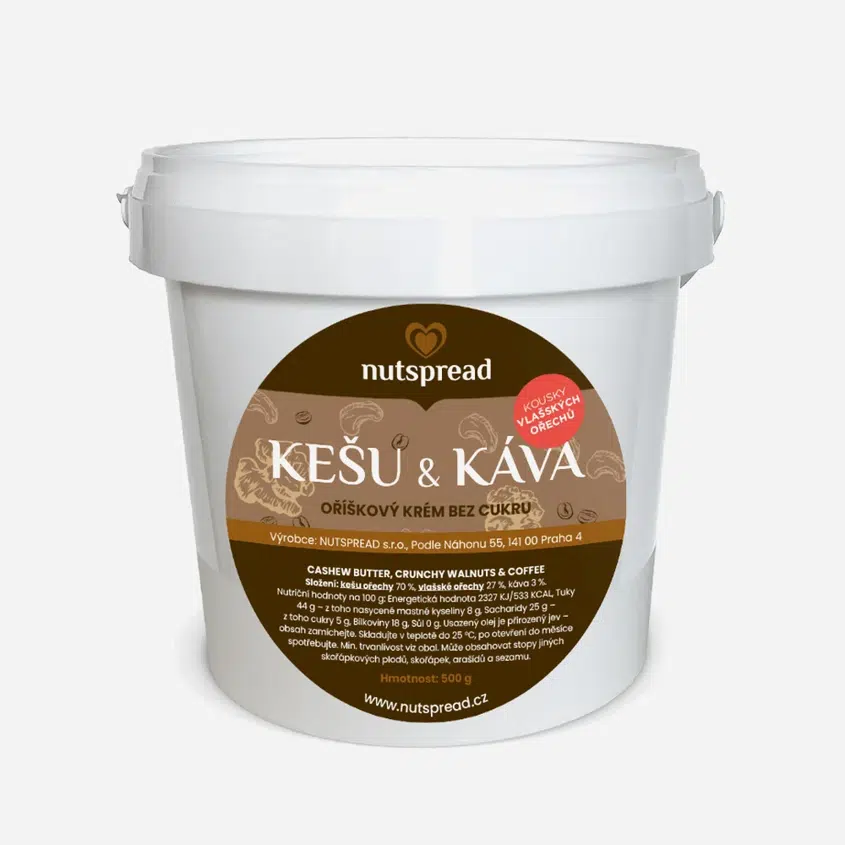 Kešu máslo s kávou 6 x 500 g