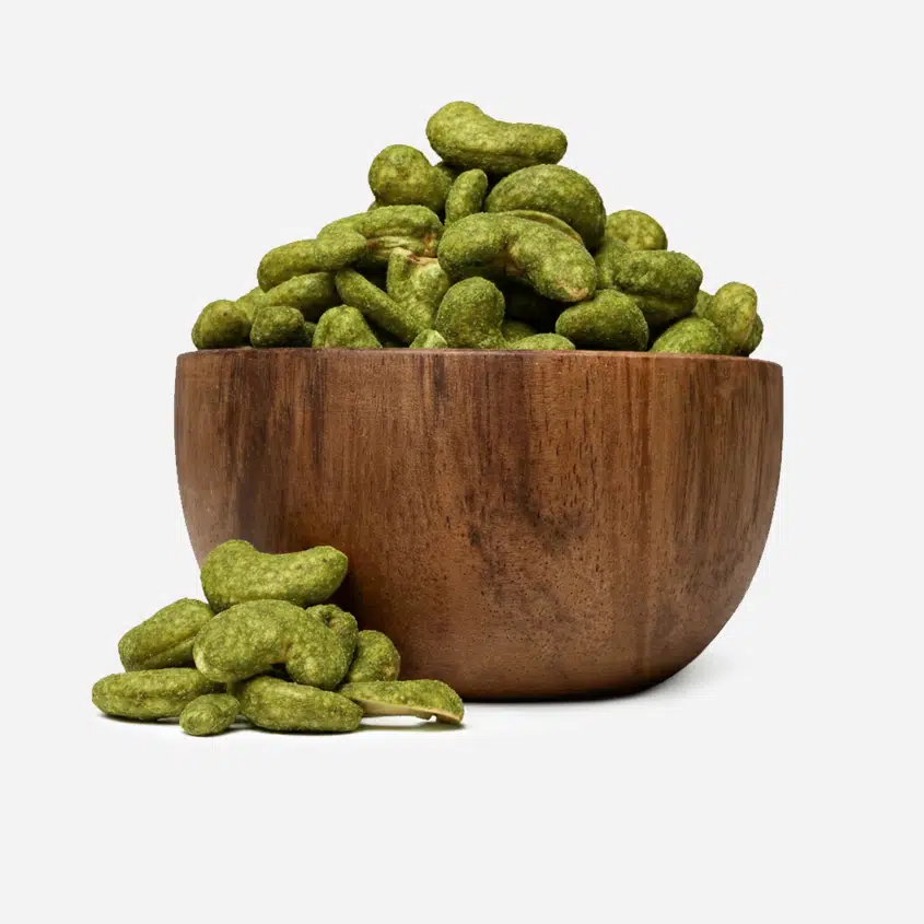 Kešu pražené matcha a zázvor
