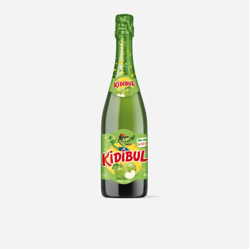 KIDIBUL Dětský šumivý nápoj - Jablko 12 x 750 ml