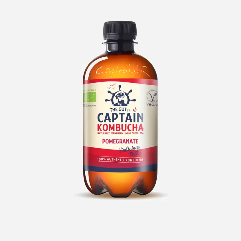 Kombucha granátové jablko BIO 12 x 400 ml