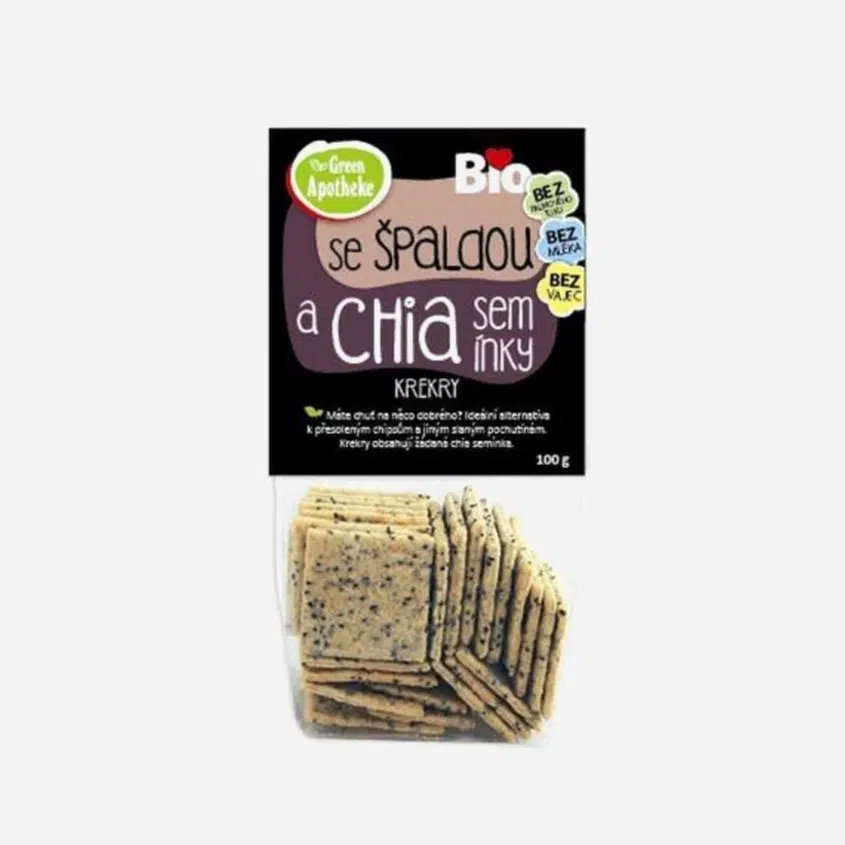 Krekry špaldové s chia BIO 6 x 100 g