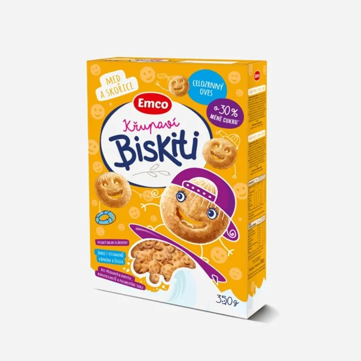 Křupaví Biskiti med a skořice