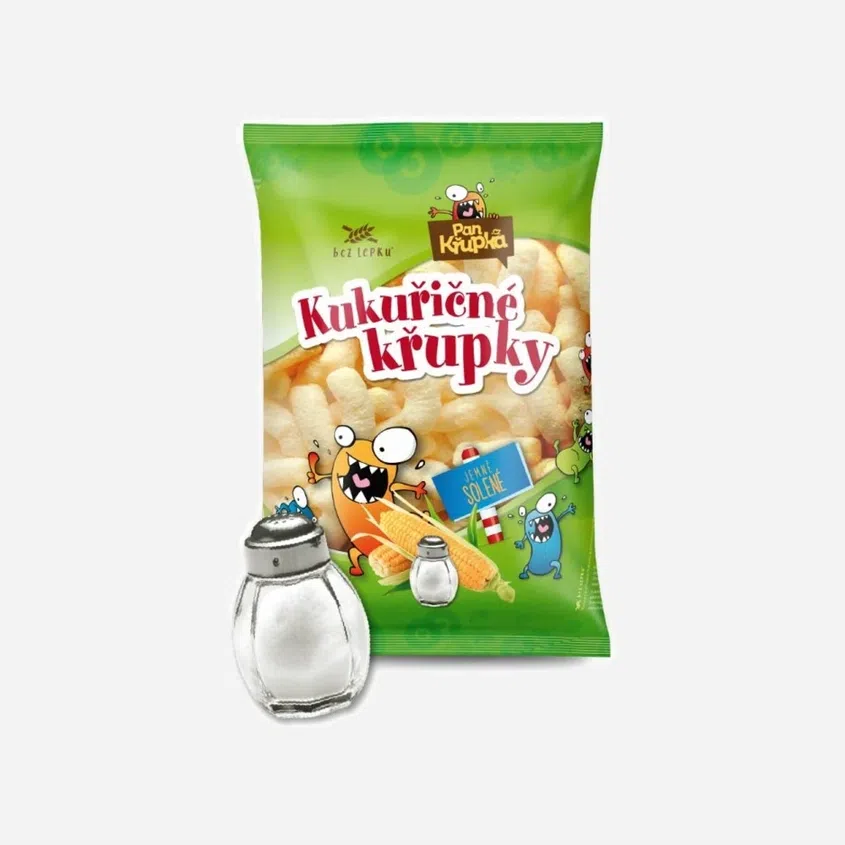 Křupky kukuřičné jemně solené