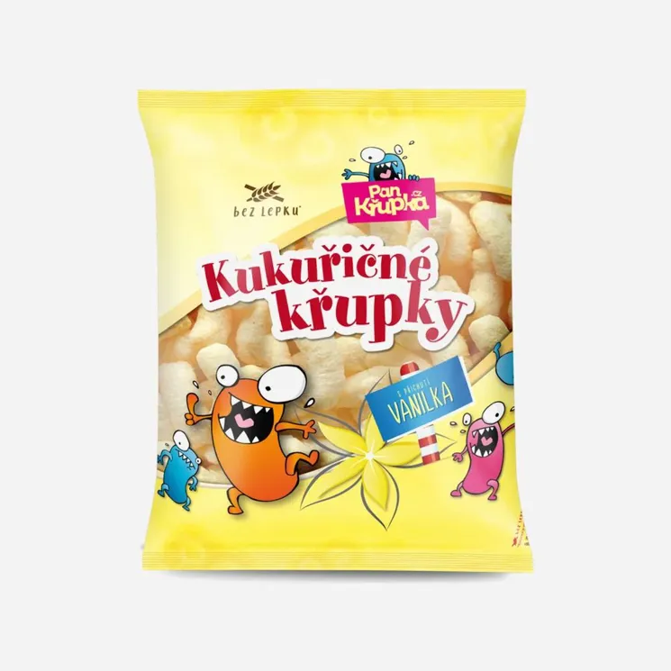 Křupky kukuřičné vanilkové
