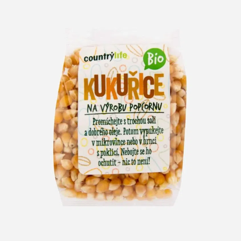 Kukuřice na výrobu popcornu BIO 6 x 200 g