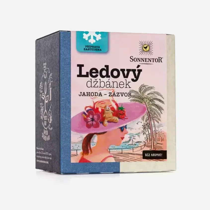 Ledový džbánek jahoda, zázvor BIO 44,8 g 6 x 44 g