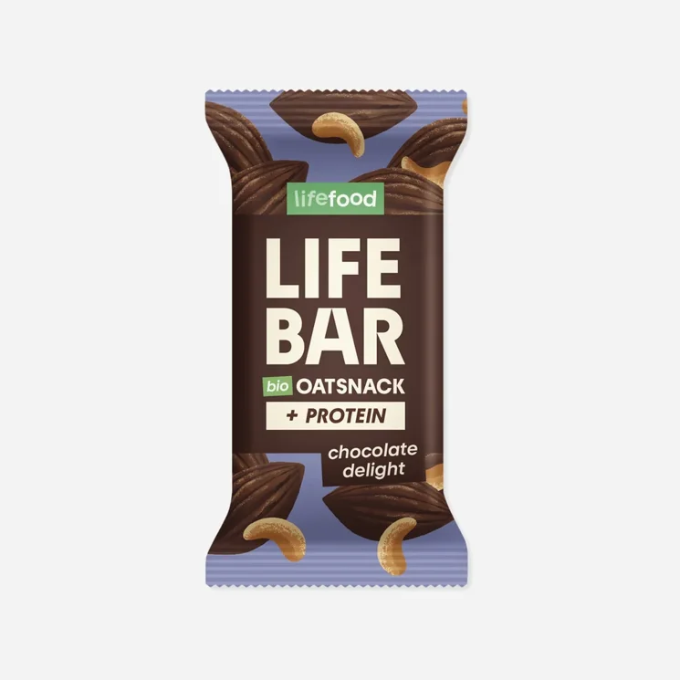 Lifebar Oat snack protein čokoládový BIO