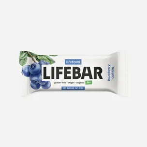 Lifebar Tyčinka borůvková s quinoou raw BIO