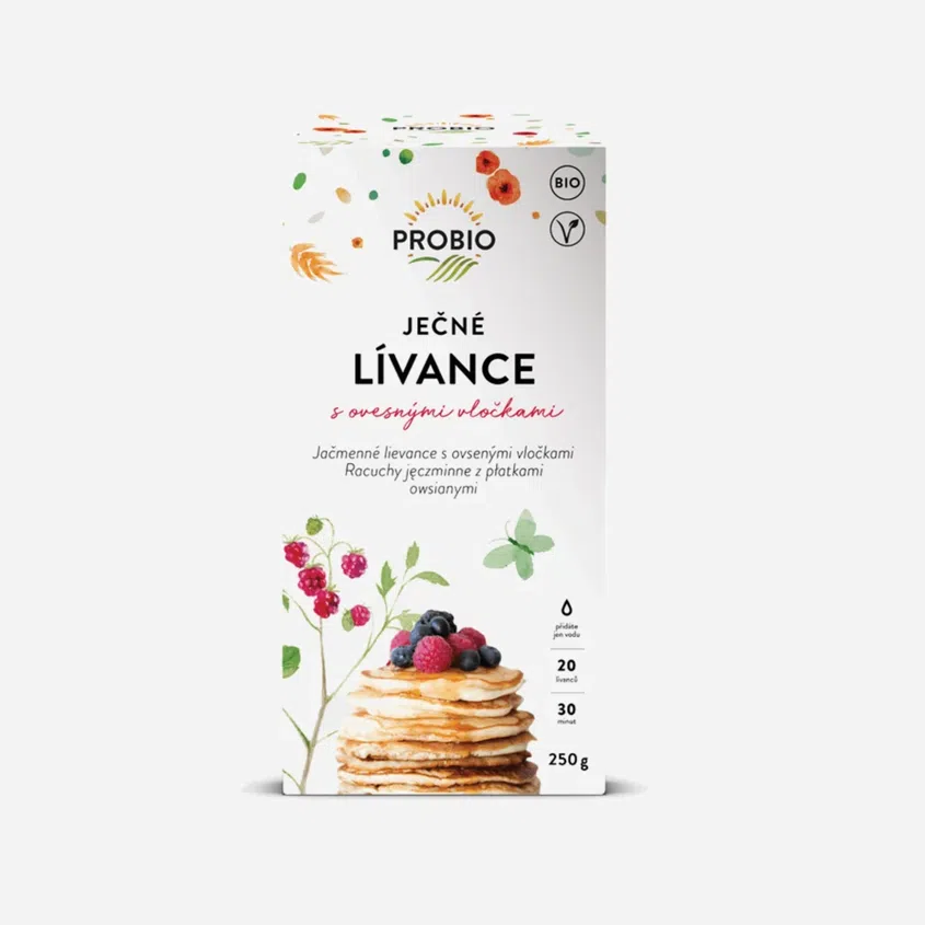 Lívance ječné s ovesnými vločkami BIO 6 x 250 g