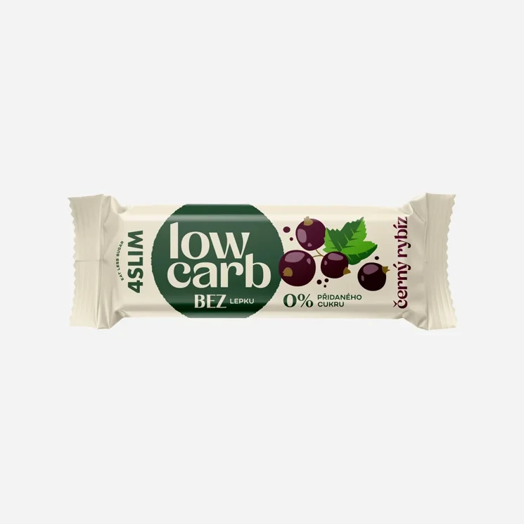 LOW CARB tyčinka černý rybíz