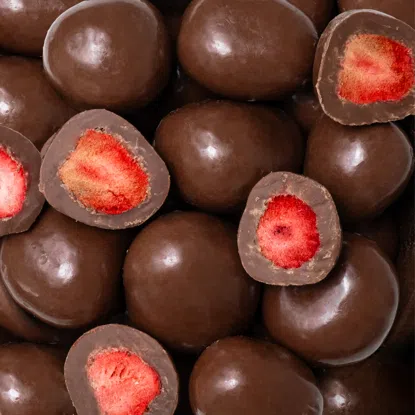 Lyofilizované jahody v mléčné čokoládě 5 x 250 g