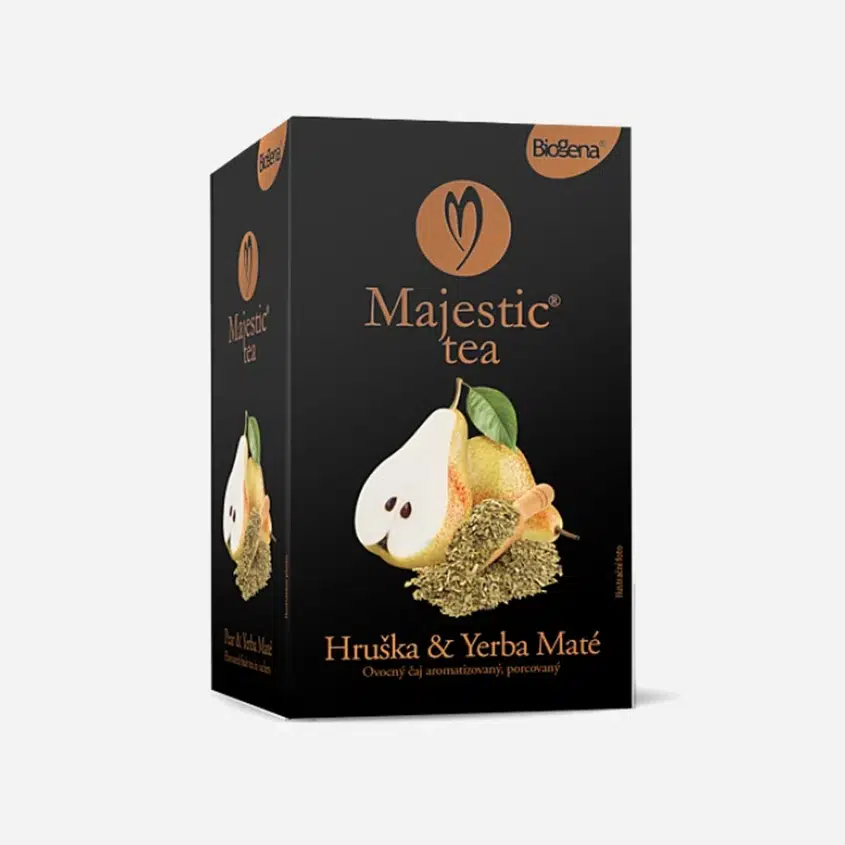 Majestic Tea hruška a yerba maté 6 x 20 sáčků
