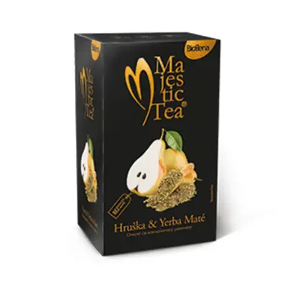 Majestic Tea hruška a yerba maté 6 x 20 sáčků
