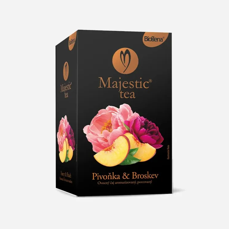 Majestic Tea pivoňka a broskev 6 x 20 sáčků