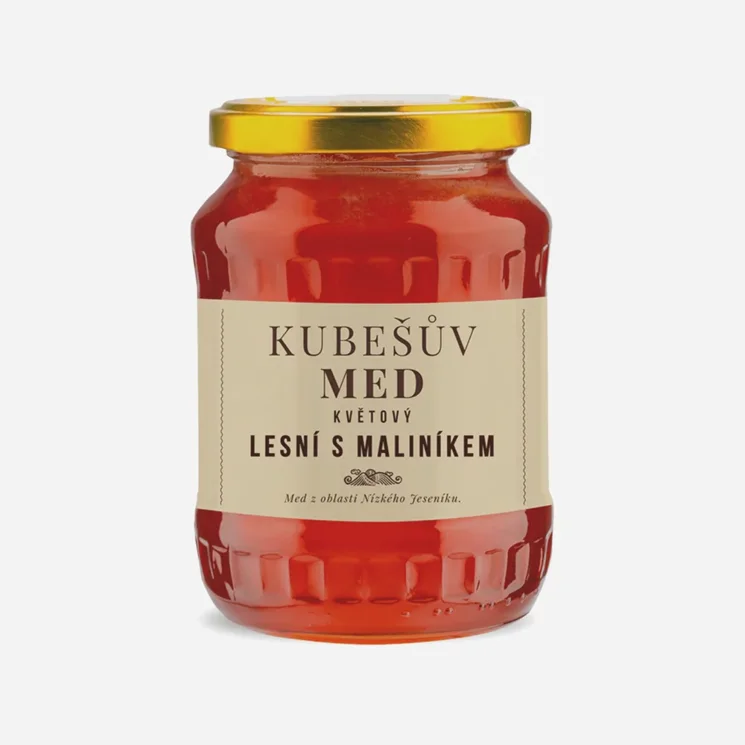 Med květový lesní s maliníkem 6 x 480 g