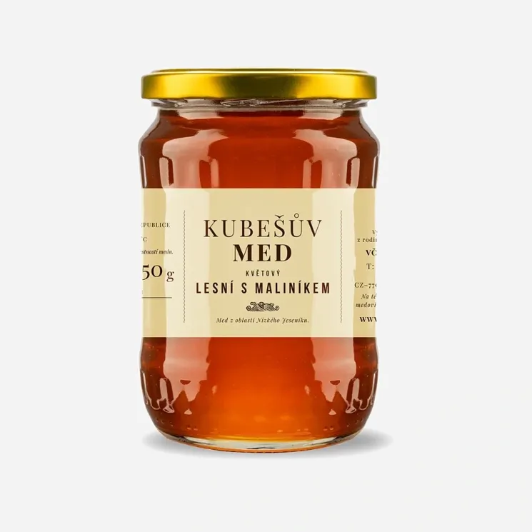 Med květový lesní s maliníkem