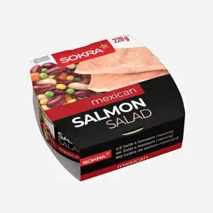 Mexický salát s lososem 6 x 220 g