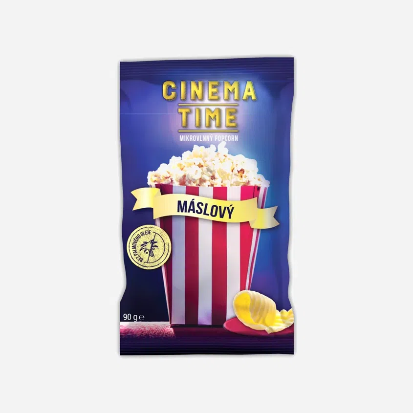Mikrovlnný popcorn máslový