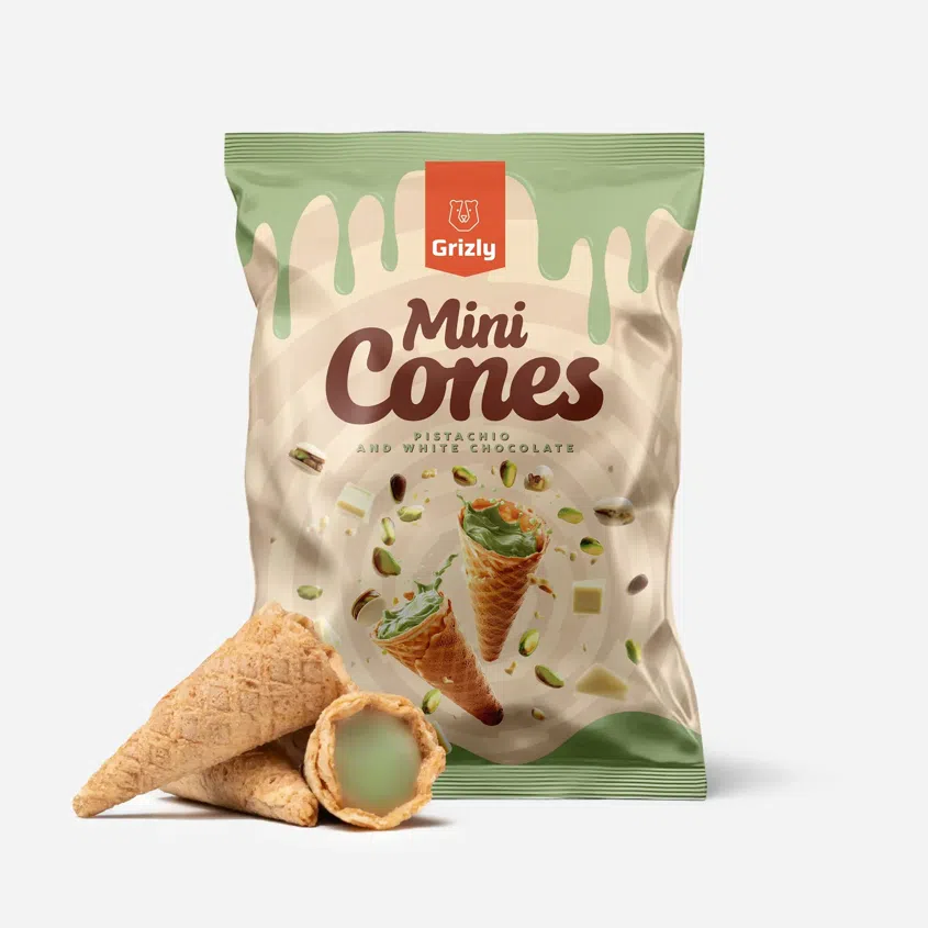 Mini kornoutky pistácie a bílá čokoláda 6 x 150 g