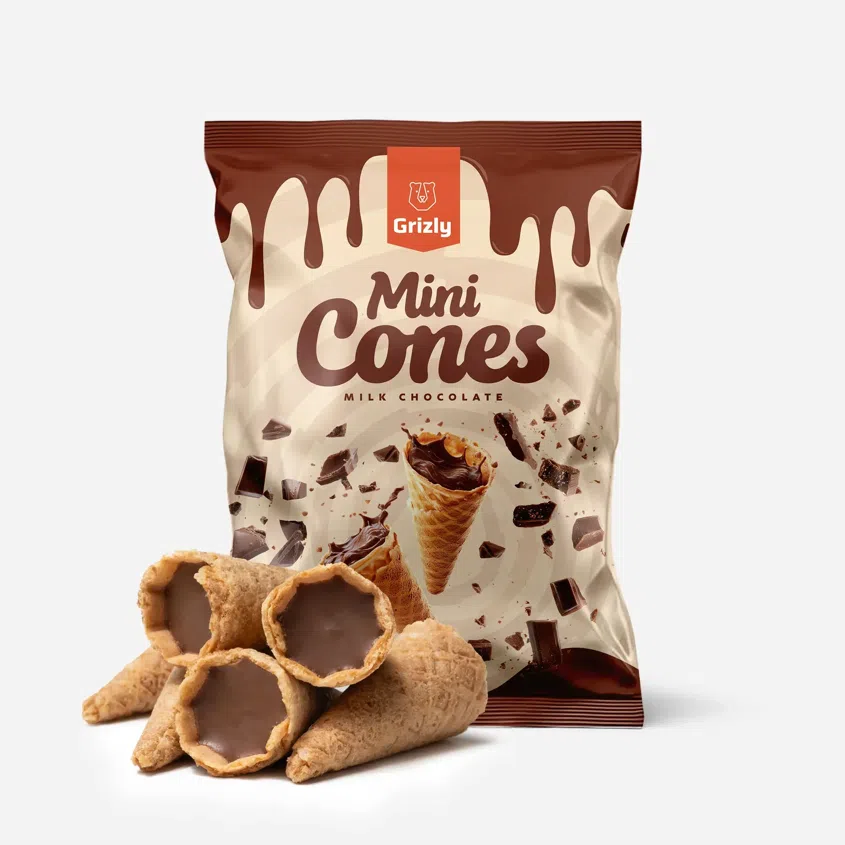 Mini kornoutky s mléčnou čokoládou
