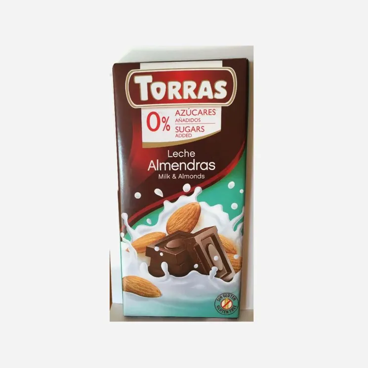 mléčná čokoláda s mandlemi 5 x 75 g