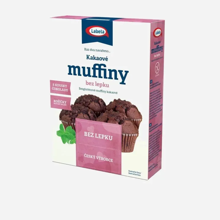Muffiny kakaové bez lepku