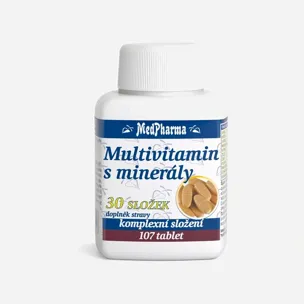 Multivitamin s minerály, 30 složek 107 tablet 6 x 107 tablet