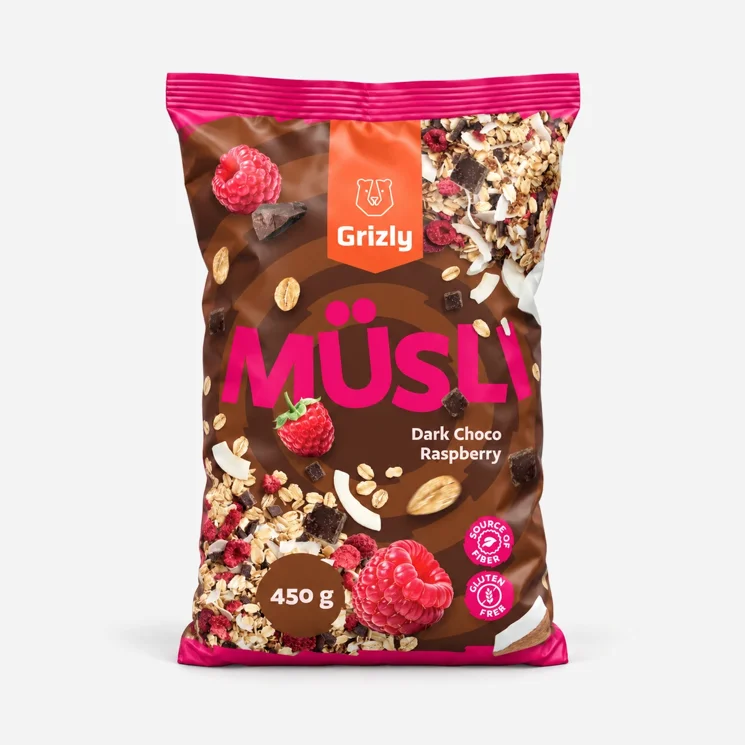 Müsli sypané hořká čokoláda & malina