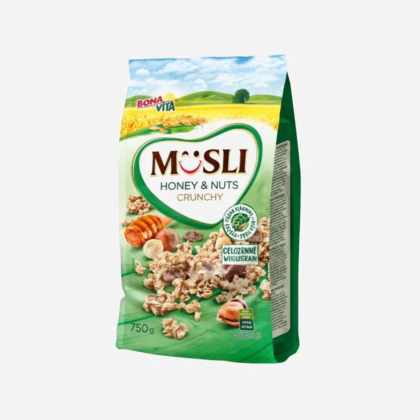 Musli zapékané s medem a ořechy 6 x 750 g