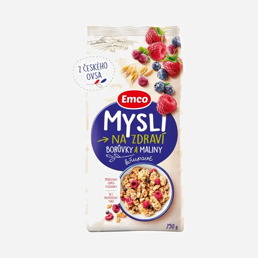 Mysli křupavé - Borůvky a maliny