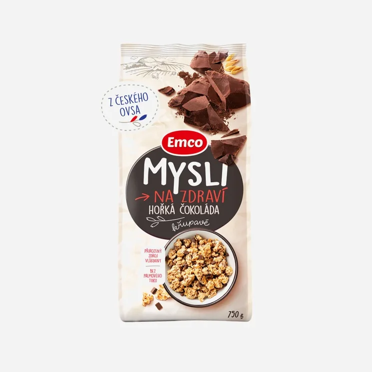 Mysli křupavé - Hořká čokoláda 6 x 750 g