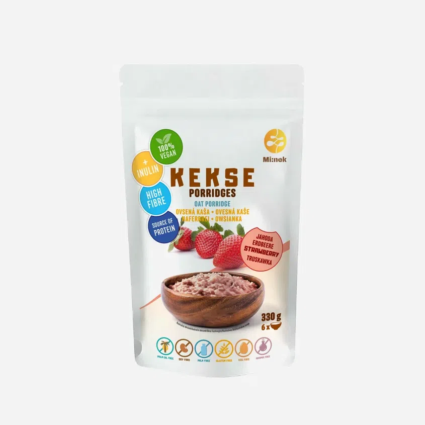 Ovesná kaše jahoda bezlepková 6 x 330 g