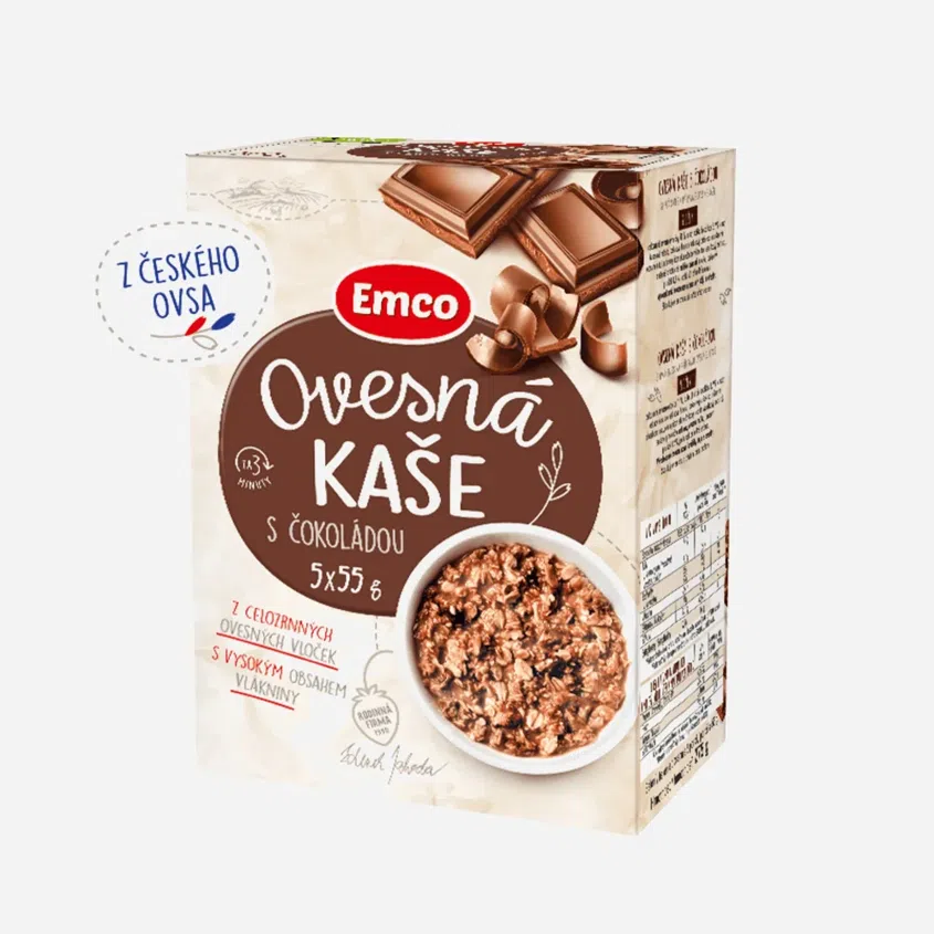 Ovesná kaše s čokoládou 5x55 g