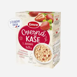 Ovesná kaše s jahodami 5x55 g 6 x 275 g