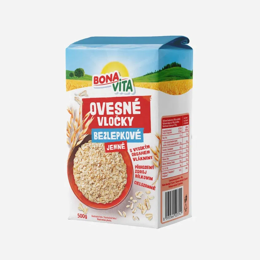 Ovesné vločky bezlepkové jemné 6 x 500 g