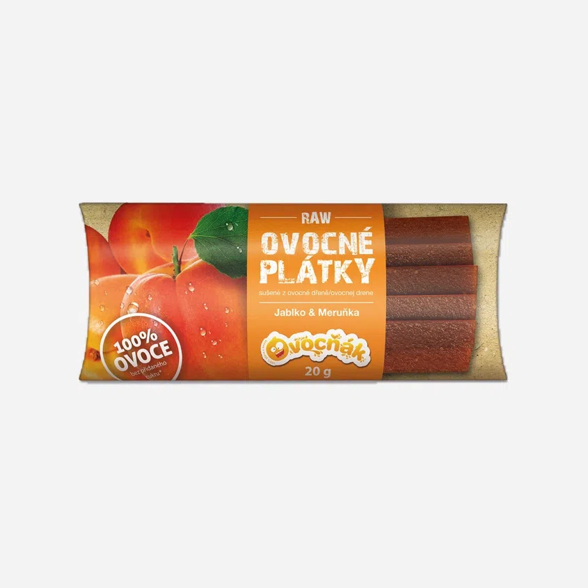 Ovocné plátky jablko a meruňka