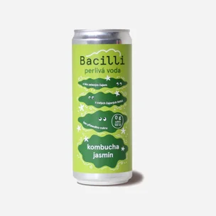 Perlivá voda kombucha jasmín BIO 12 x 330 ml