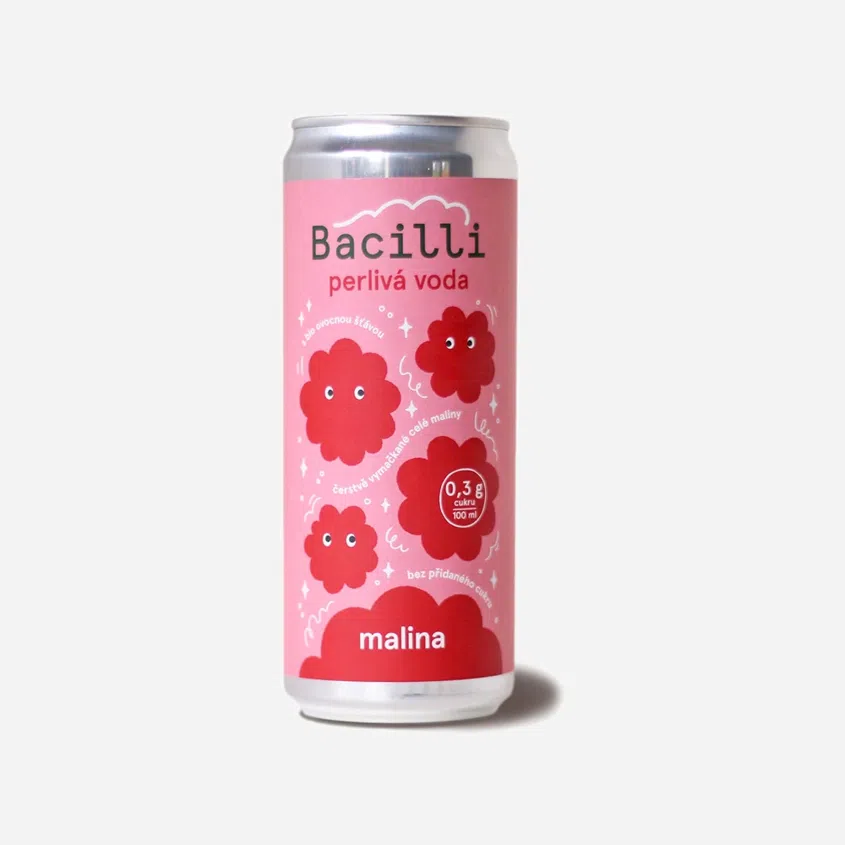 Perlivá voda malinovka BIO 12 x 330 ml