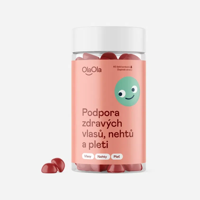 Podpora zdravých vlasů, nehtů a pleti želé