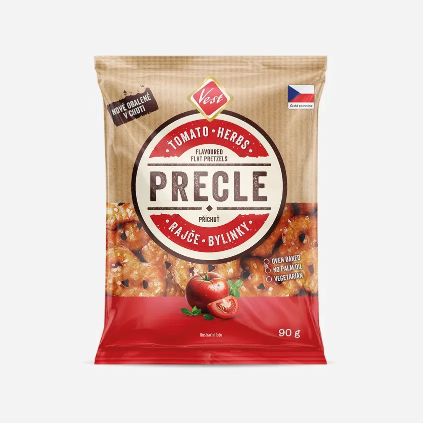 Precle rajče a bylinky