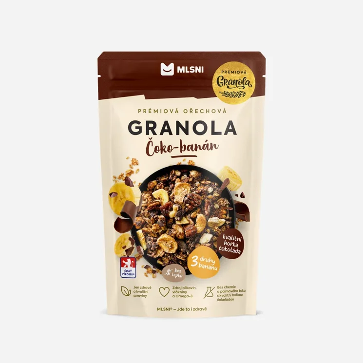 Prémiová granola Čoko-banán 6 x 400 g