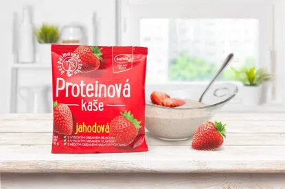 Proteinová kaše jahodová