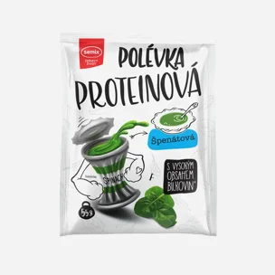 Proteinová polévka se špenátem