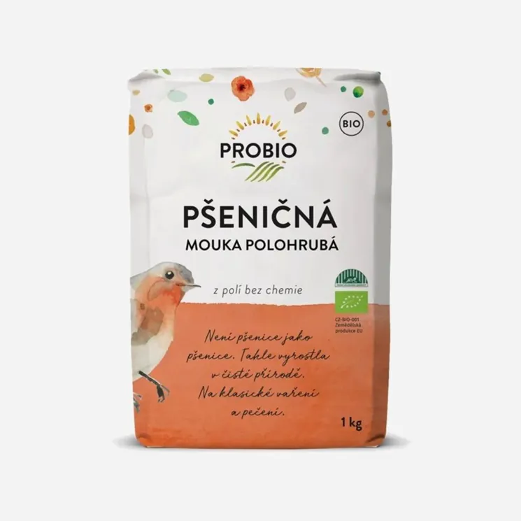 Pšeničná mouka bílá polohrubá 6 x 1000 g