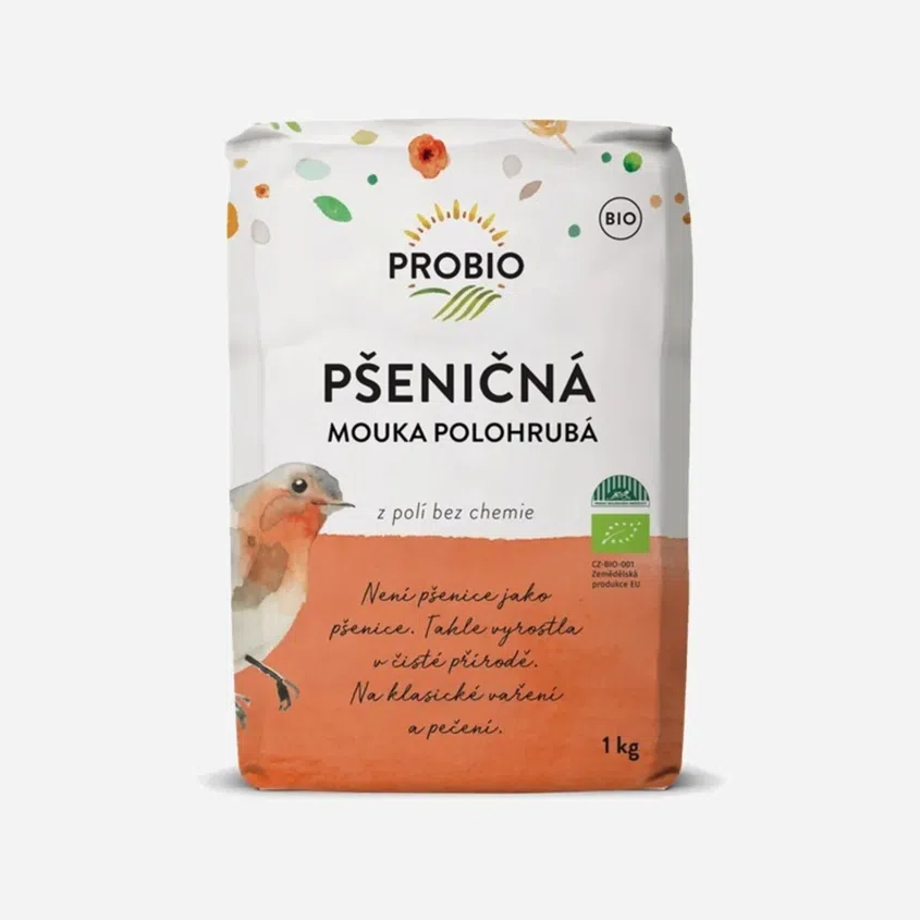 Pšeničná mouka bílá polohrubá 6 x 1000 g