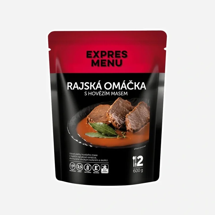 Rajská omáčka s hovězím masem