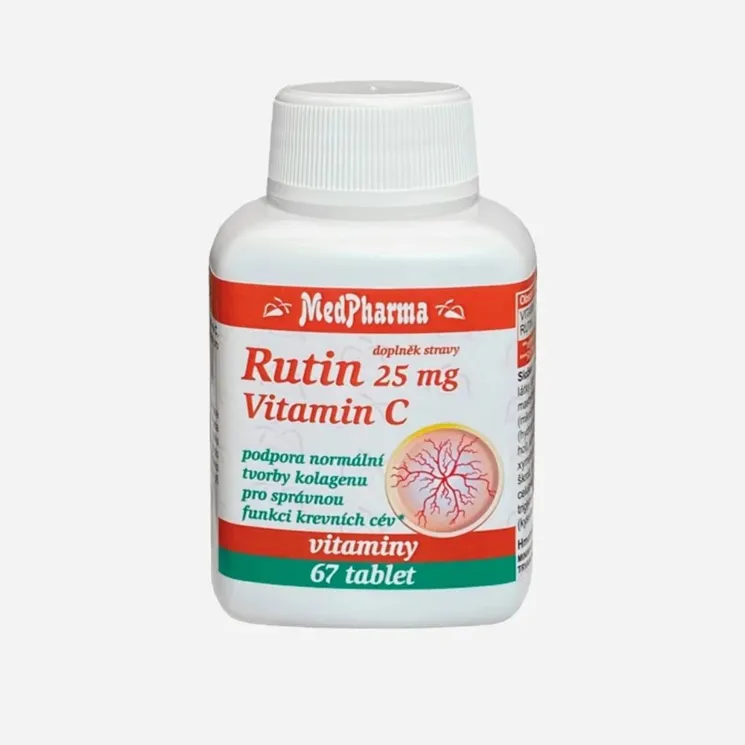 Rutin 25 mg a vitamin C 67 tablet 6 x 67 tablet