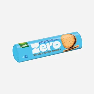 Sandwich sušenky plněné čokoládovým krémem bez přidaného cukru, se sladidly 6 x 250 g