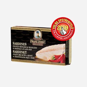 Sardinky filety ve slunečnicovém oleji s chilli 6 x 90 g